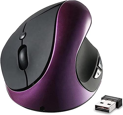 Image of Ergonomic Vertical Mouse, Wireless 2.4G High Precision Rechargeable Ergonomic Mouse Optical Mice with Adjustable DPI 800/1200/1600, Reduce Wrist Strain, Specially for Small Hands Right-handers