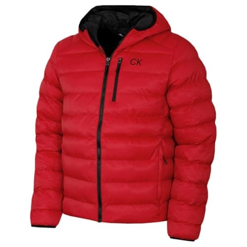 Image of Calvin Klein Mens Woven Jacket - Cayenne - L