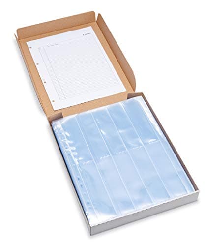 Image of HERMA 7768 Negative Sleeves 35 mm for Folders, Pack of 100 Each with 10 35 mm Strips of 4 Pictures, Negative Storage Covers for Small Frame Negatives with Euro Punched Holes and Safety Lab,