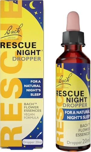 Image of Rescue Night Dropper | Aid a Natural Night's Sleep | Bach Original Flower Essences | Easy-to-Use 20ml Dropper | Help Switch Off Repetitive Thoughts for Restful Sleep​