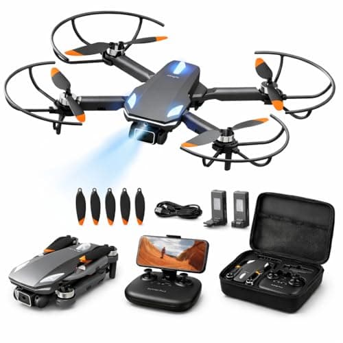 Image of Drone with Camera 1080P for Kids and Adults, RC Quadcopter Foldable Drone for Beginners, Toys Gifts for Boys and Girls (Black)