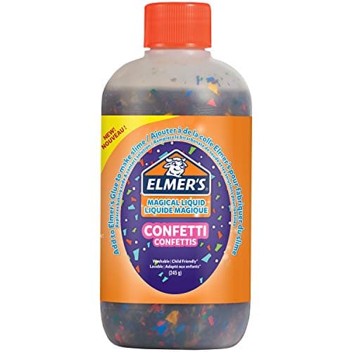 Image of Elmer’s Confetti Slime Activator | Washable & Kid-Friendly Magical Liquid Glue Activator | 245 g Bottle
