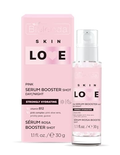 Image of Bielenda SKIN LOVE Strongly moisturizing Pink Booster Shot Serum for daily care day and night, 30 g