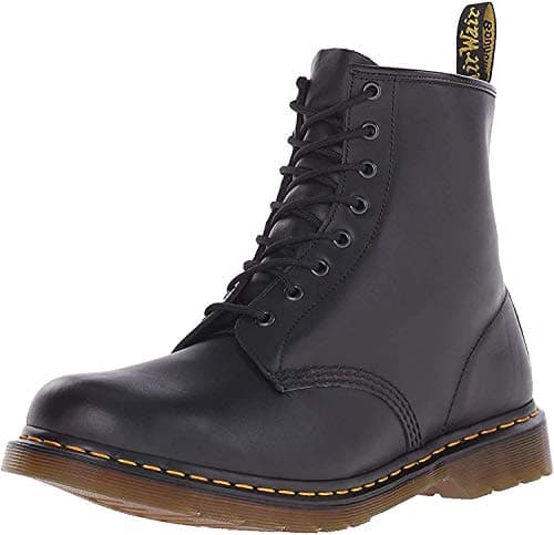 Image of Dr. Martens Womens 8 Eye Boots, Black Black Nappa Leather, 5 UK