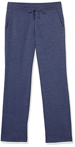 Image of Amazon Essentials Women's Straight Leg Sweatpants with Drawstring for Women, Fleece – (Available in Plus Size), Navy Heather, M
