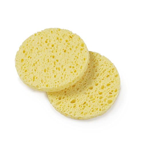Image of Manicare Cellulose Cleansing Sponges, Pack Of 2, Facial Cleansing, Exfoliates, Cleans Skin, Massages, Removes Makeup And Face Masks, Skincare, Facial Wash, Natural Fibres, Eco Friendly, Reusable