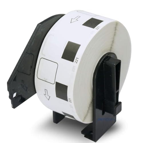 Image of BETCKEY - 1 Roll DK-11221 Labels, 23mm x 23mm, 1000 Square Labels Compatible with Brother QL Label Printers
