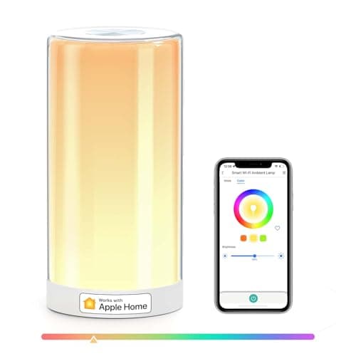 Image of meross WiFi Lamp, Smart Lamp Bedside, Support Apple HomeKit Alexa Google Assistant SmartThings, RGBWW Touch Lamp Dimmable Multicolour Voice Remote App Control (2.4GHz Only)
