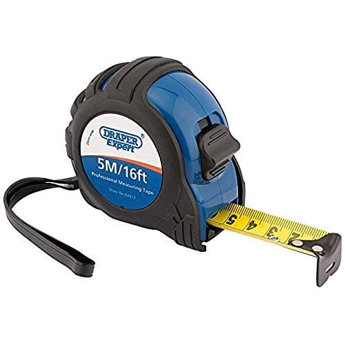 Image of Draper 82813 Expert 5M/16ft Professional Measuring Tape Black and 5 m/16 ft