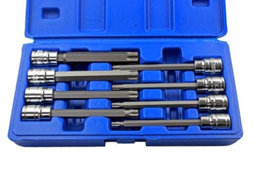 Image of US Pro Bergen 8PC 3/8" Dr. 110mm Long Torx Bit Socket Set T25 - T60