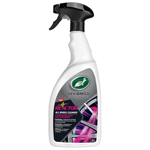 Image of Turtle Wax Reactor All Wheel Cleaner – 1 Litre | Rapid Colour Change Formula – Iron Dissolving, pH Balanced Tyre Cleaner – Removes Brake Dust, Grime & Traffic Film – Safe for All Wheel Types