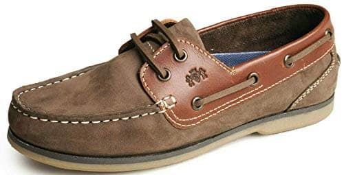 Image of Womens Boat Shoes Deck Leather Nubuck Smooth Lightweight Trainers UK 4-8 (UK 6 / EU 39, Oak/Brown)
