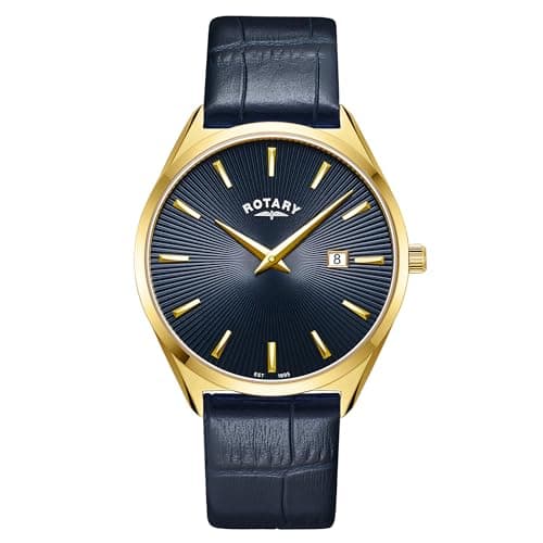 Image of Rotary Ultra Slim Gents Watch (GS08013/05 Blue Dial)