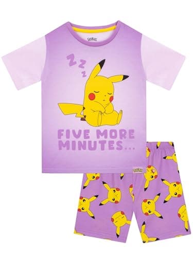 Image of Pokémon Girls Pyjamas | Pikachu Pyjamas | Pikachu PJs For Girls | Purple 7-8 Years
