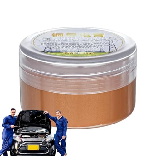 Image of Conductive Grease For Electrical Connections - Copper Paste 30g | High Strength Lubricant For Electric Bikes And Bars, High Temperature Resistant And Protective, Gold