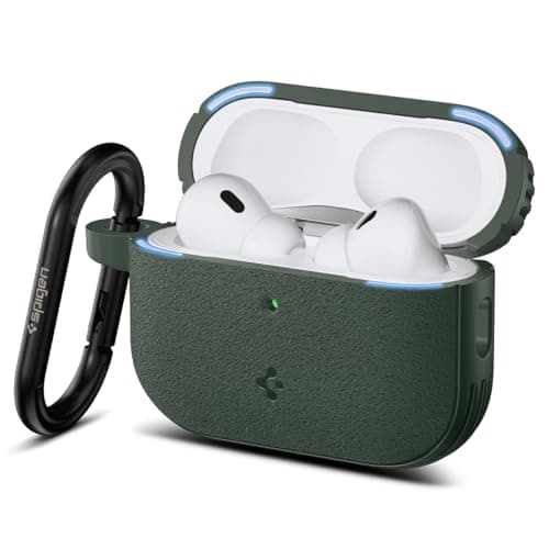 Image of Spigen Vault Case Compatible with Airpods Pro 3 (2025) - Midnight Green