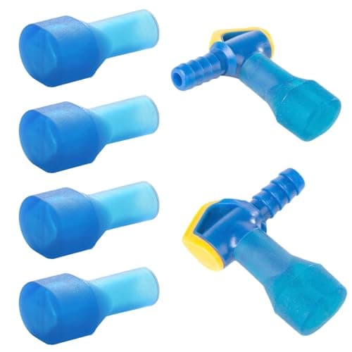 Image of ChainYao 4 Pack Silicone Replacement Bite Valves for Hydration Bladders, Compatible with CamelBak & Platypus Backpack Water Reservoir, Durable Leak-Proof Mouthpiece Valve