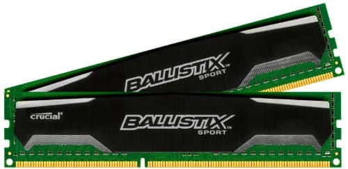 Image of Crucial Ballistix Sport 8GB (4GBx2) DDR3 1333MHz CL9 1.5V UDIMM Memory Module 8 GB Memory Module (8 GB, 2 x 4 GB, DDR3, 1333 MHz, 240-pin DIMM)