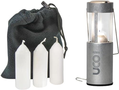 Image of UCO Original Candle Lantern Value Pack with 3 Candles and Storage Bag, Original Size, Aluminum