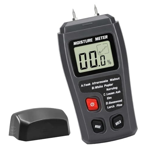 Image of 1PCS Wood Moisture Meter for Logs Digital Timber Humidity Damp Meter Tester Lcd Display Dampness Measure Detector for Cordwood Furniture Floor Wall Building Humidity Measuring