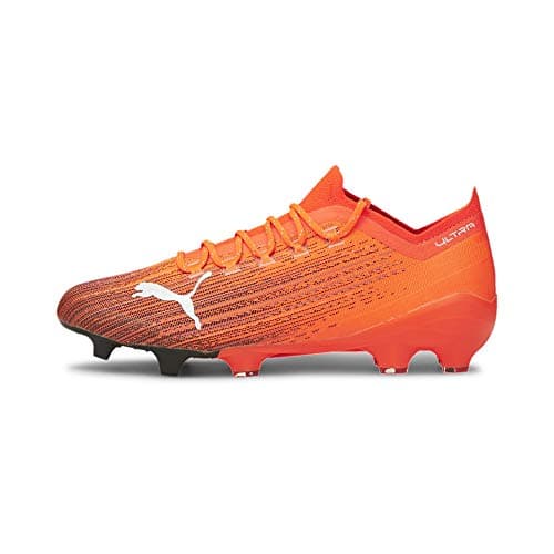 Image of PUMA Unisex Adult ULTRA 1.1 FG/AG Football Shoe, Shocking Orange-Puma Black, 8.5 UK
