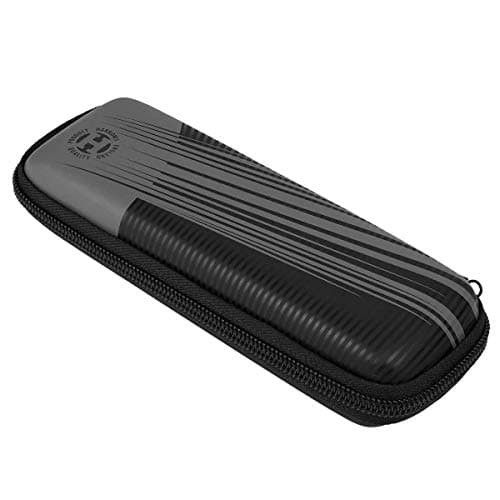 Image of Harrows Darts Blaze Darts Wallet | Darts Case Holds 3 Assembled Darts and Accessories | Protective EVA Material | Professional Darts Accessories (FIRE Grey)