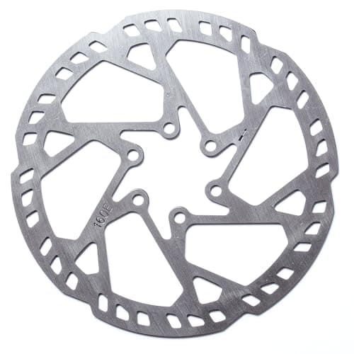 Image of Clarks Cycle Systems CL-01 E-Bike Single Piece Steel 6-Bolt Disc Brake Rotor, Silver, 160mm