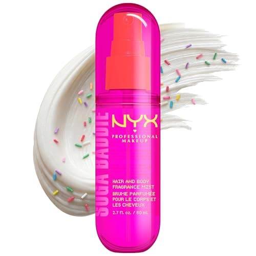 Image of NYX Body Mist, Suga Baddie Hair & Body Fragrance Spray, Sweet Vanilla & Whipped Cream Scent, Long-Lasting Gourmand Perfume Mist, Vegan & Cruelty-Free