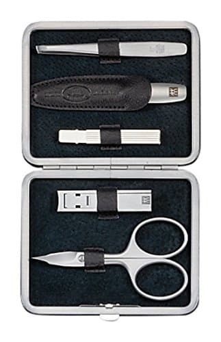Image of Zwilling Twinox 97178-004-0 Case Yak Leather with Frame Closure 5 Pieces Black