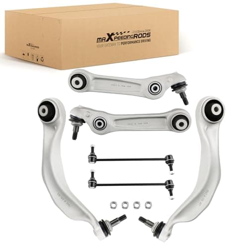 Image of maXpeedingrods 6Pcs Front Lower Upper Wishbone Control Arms for Bmw 5-Series F10 F11 F07 F18 6-Series F06 F12 F13