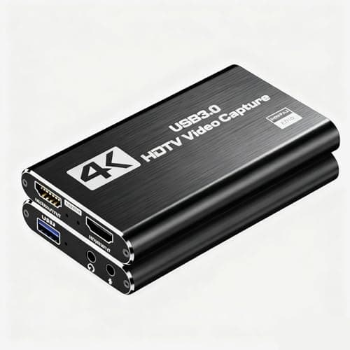 Image of TransArcade 4K Video Capture Card, USB 3.0 HDMI Game Recording Device, Black
