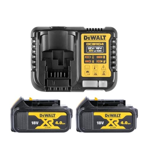 Image of Dewalt DCB182 18V Li-ion 4.0Ah Battery Twin Pack & DCB115 Charger Kit