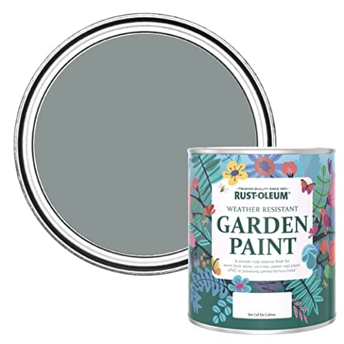 Image of Rust-Oleum Dark Grey Mould Resistant Garden Paint in Matt Finish - Slate 750ml