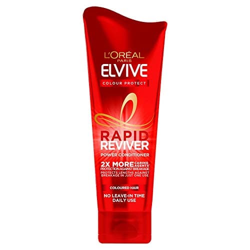 Image of L’Oréal Paris Conditioner For Coloured Hair, Elvive Colour Protect Rapid Reviver Power Treatment With Amino Acid And Vitamin E, Twice The Conditioning Ingredients For Instant Nourishment, 180ml