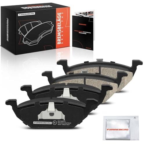 Image of Frankberg Brake Pad Set incl. 4x Pads Front Compatible with A3 8P1 Leon 1P1 A3 Sportback 8PA Golf Plus 521 5M1 Yeti 5L Citigo NF1 Replace# JZW698151,1J0698151D