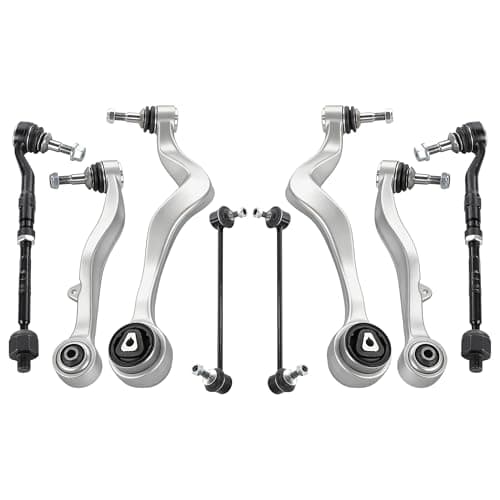 Image of 8pcs Control Arm Ball Joint Wishbone Suspension Kit Front Lower Compatible with BMW 5 Series E60 E61 520 523 525 530 535 540 545 550 M5 2004-2010 Replace# 31126760181 31126760182