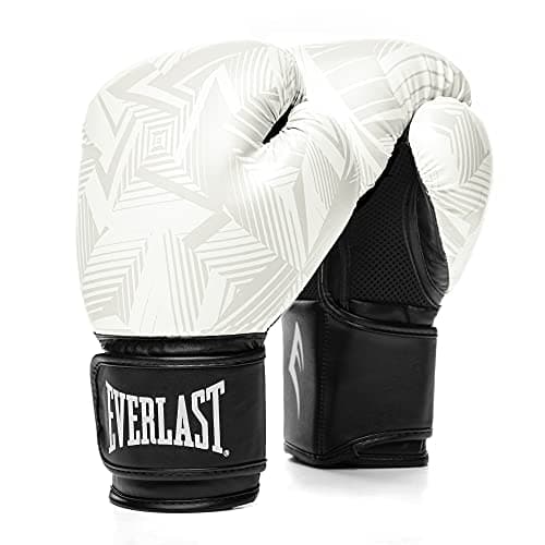 Image of Everlast Unisex Spark Boxing Gloves White Geo 14oz