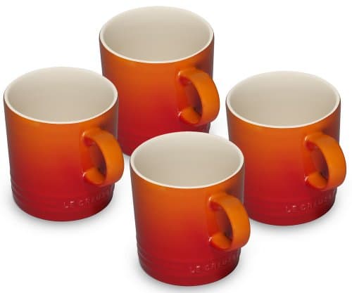 Image of Le Creuset Stoneware Set of 4 Mugs, Volcanic, 350 ml