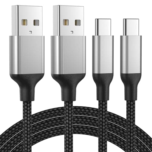 Image of USB C Charger Cable 1m, 2 Pack 60W USB to USB C Cable, 3A USB A to USB C Fast Charger Cord USB Type C Lead For Huawei/Xiaomi/Samsung Galaxy S24 S23 S22 S21 Ultra A51 A32