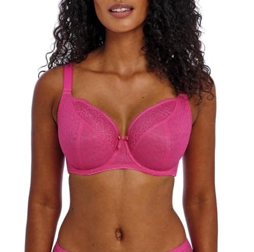 Image of Freya Women's Fancies Underwire Balcony K Cup Bra, Hot Pink, 38H US
