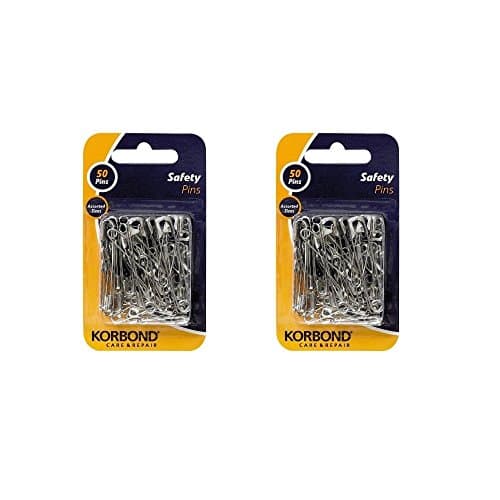 Image of 2X Korbond 2 x 50-Piece Safety Pins