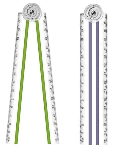 Image of 2PCS Random Color Folding Ruler 30cm Foldable Rulers 15cm Transparent Straight Rulers Shatterproof Plastic Geometric Ruler