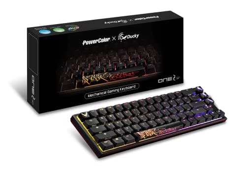 Image of PowerColor USB-C x Ducky One 2 SF RGB Mechanical Keyboard with Kailh Brown Switches