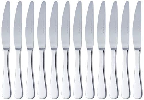 Image of Amazon Basics Stainless Steel Dinner Knives With Round Edge, Pack of 12, Silver