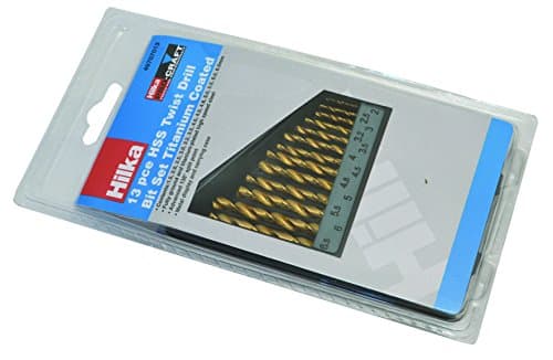 Image of Hilka 49707013 Titanium Coated HSS Drill Bit Set (13-Piece)
