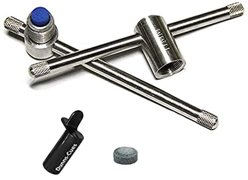 Image of Dunn's Snooker cue tip compressor, tip shaper, stainless steel made, lasts a life time (1 unit)