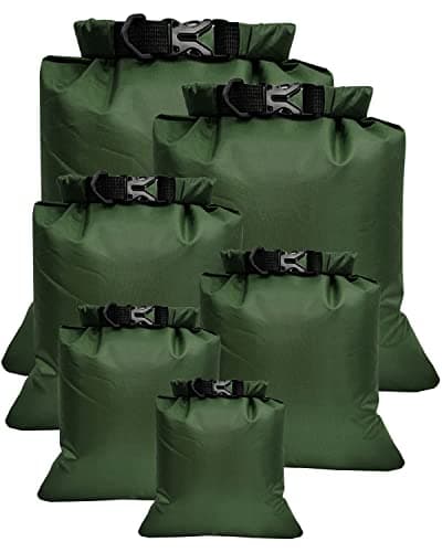 Image of Victoper Waterproof Dry Bag Set 6 Pcs, Lightweight Large Capacity Ripstop Dry Bags Waterproof in 8L 5L 3.5L 3L 2.5L 1.5L Organizer Storage Bags for Outdoor Hiking Camping Fishing Cycling Use (Green)
