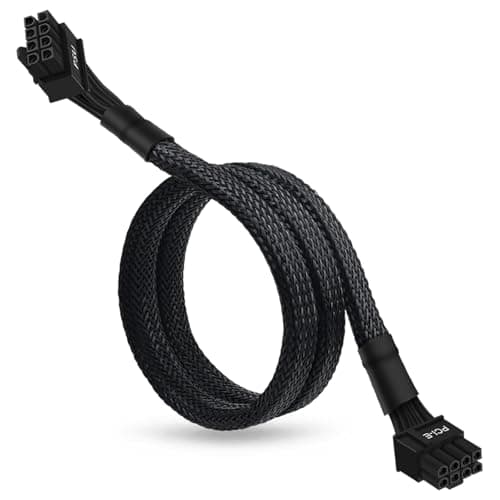 Image of YEZriler 8 Pin PCIe Cable for Corsair PSUs, ATX CPU 8 Male to PCIe (6+2) Male Power Adapter Sleeved 25-inch (63cm)