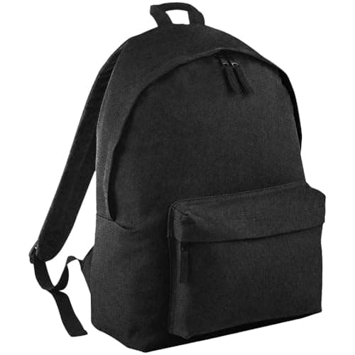Image of BagBase - Anthracite Gym Backpack And School Bag - Travel Essentials, For Men And For Women - 100% Recycled Polyester Sports Bag and Work Backpack