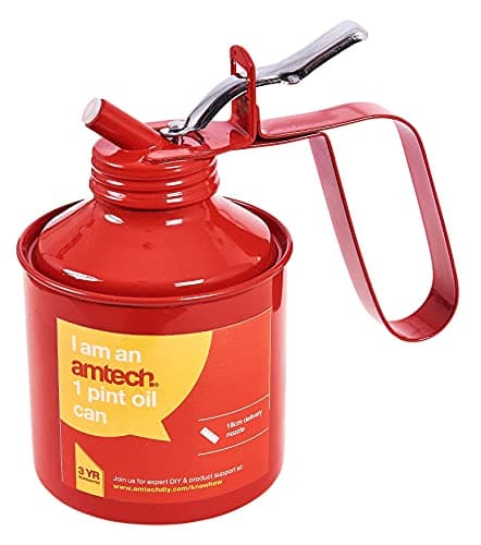 Image of Amtech 1 Pint Oil Can with Flexible 180 mm Spout & Trigger Action, Durable Construction for Precise Lubrication in Automotive & Machinery Maintenance